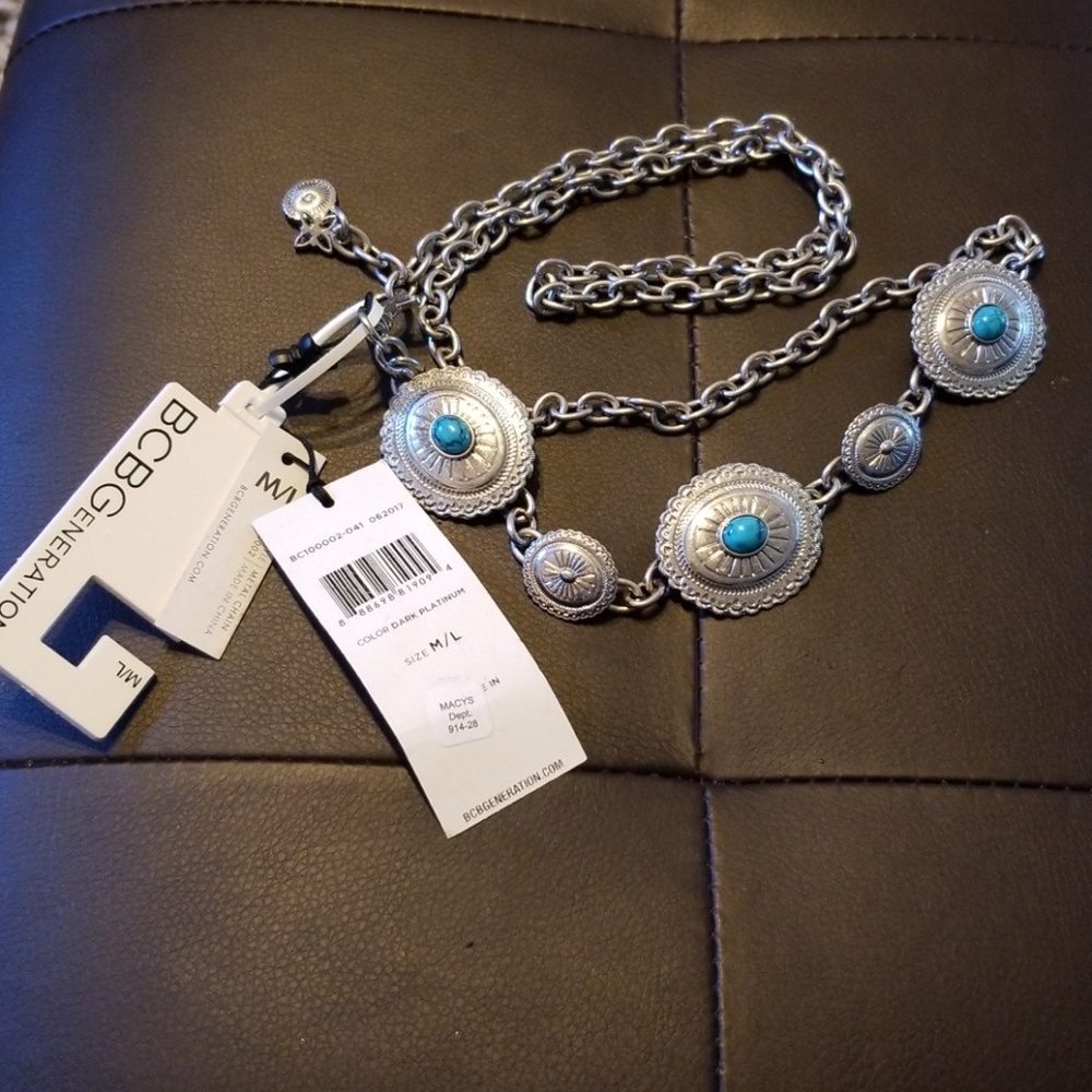 - Bcbgeneration Silver Adjustable Belt - image 1